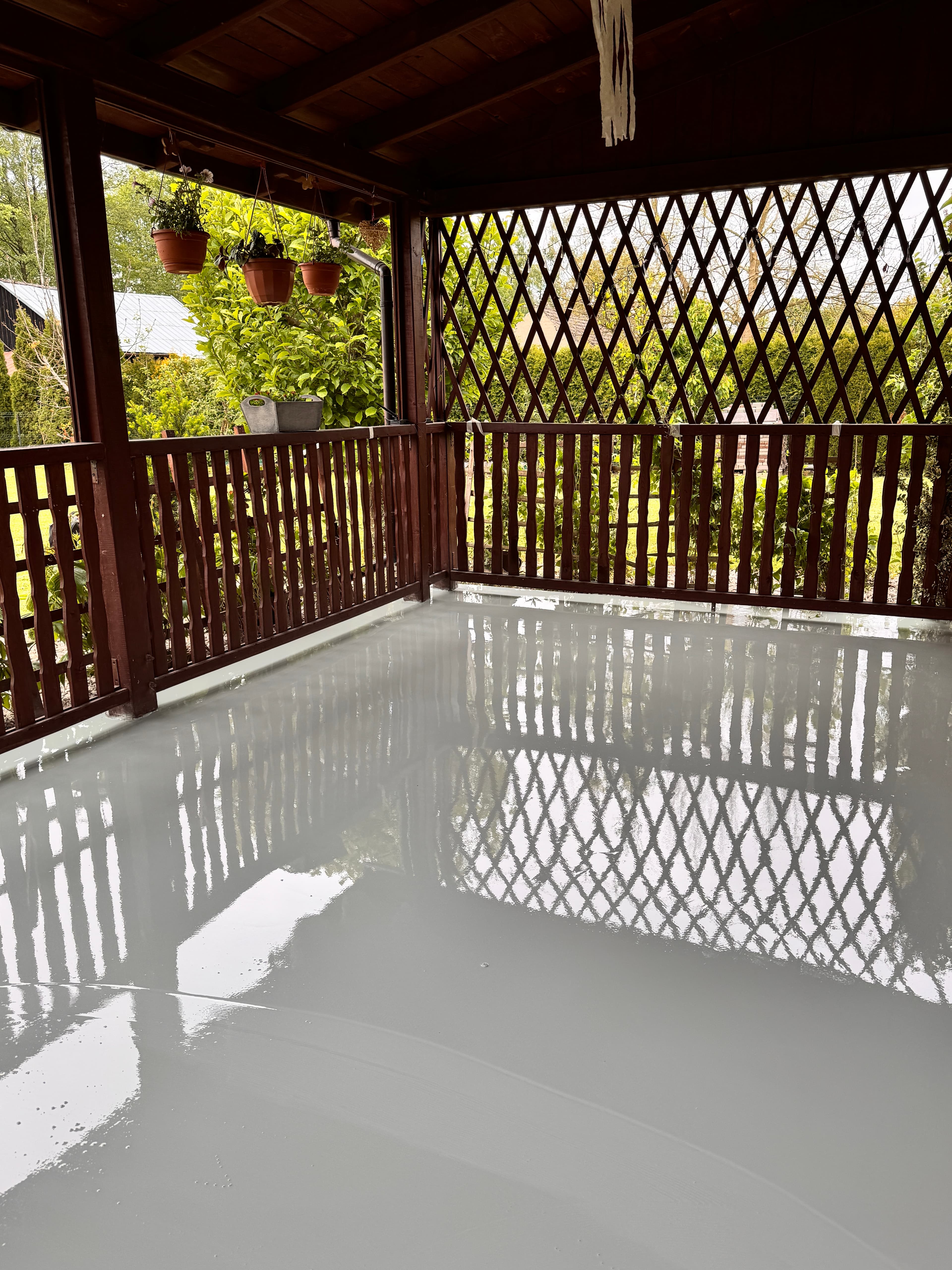 Posadzka żywiczna na tarasie - Rzeszów Głogów Małopolski